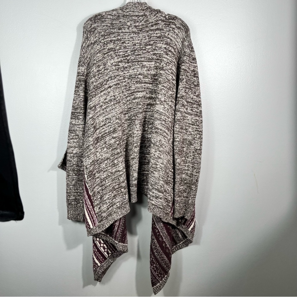 Natural Reflections Maroon Gray Pattern Waterfall… - image 7